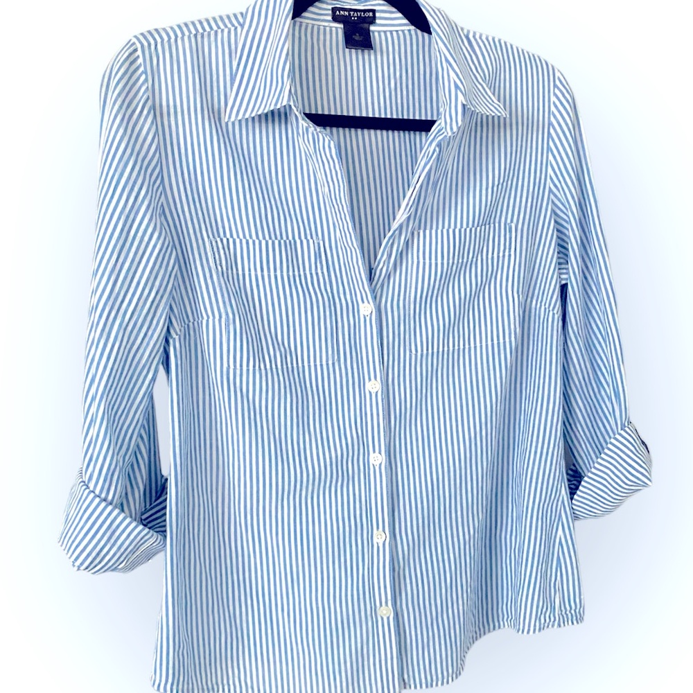 Ann Taylor Cotton Top Size 6